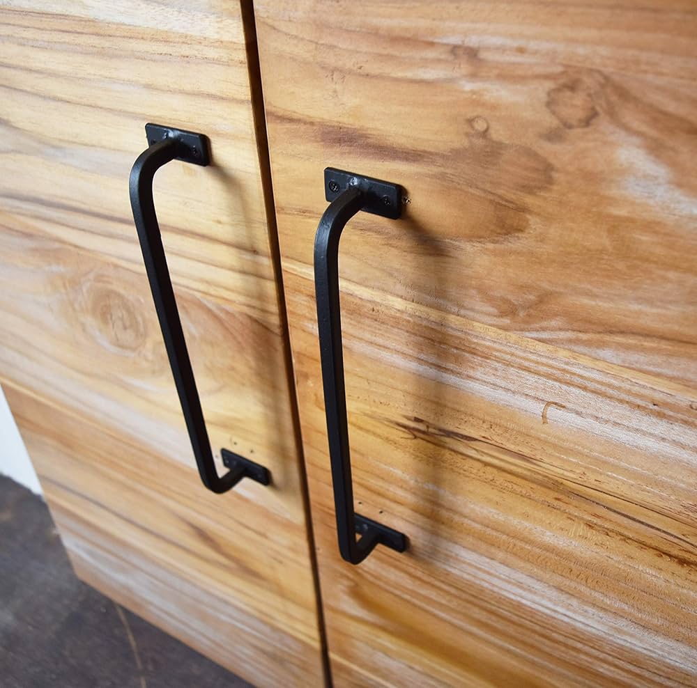 Amazon | 26テツブヒン 把手 H型 角棒 取っ手 アイアン 鉄製